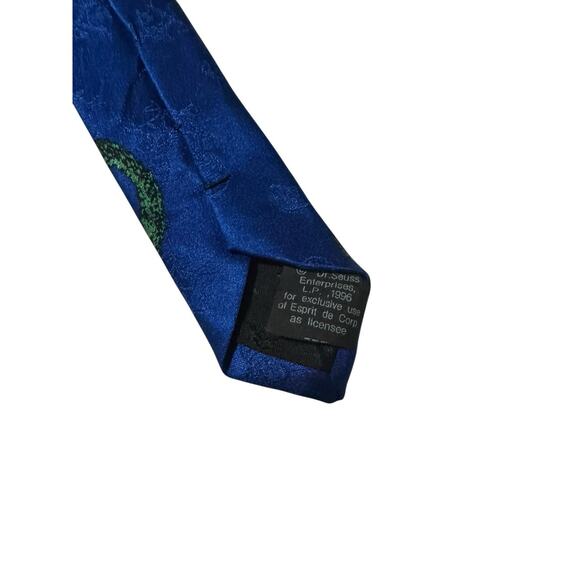 Dr Seuss How The Grinch Stole Christmas Whos Vintage Necktie 100% Silk Cartoon - Picture 8 of 8